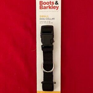 Small Dog Collar: NWT Black Adjustable Nylon